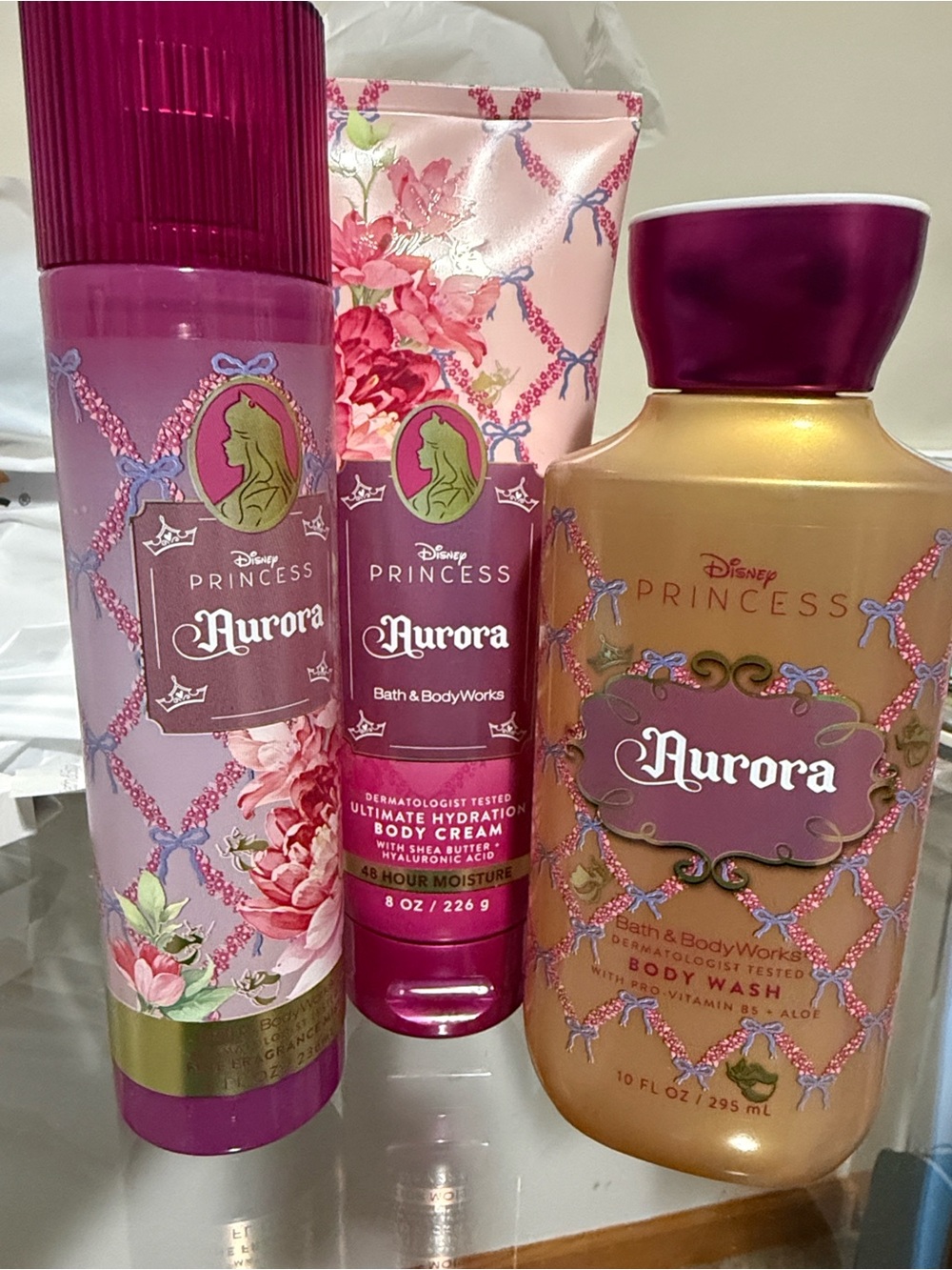 Bath & Body Works Aurora Princess Bath & Body Set - Pink & Gold
